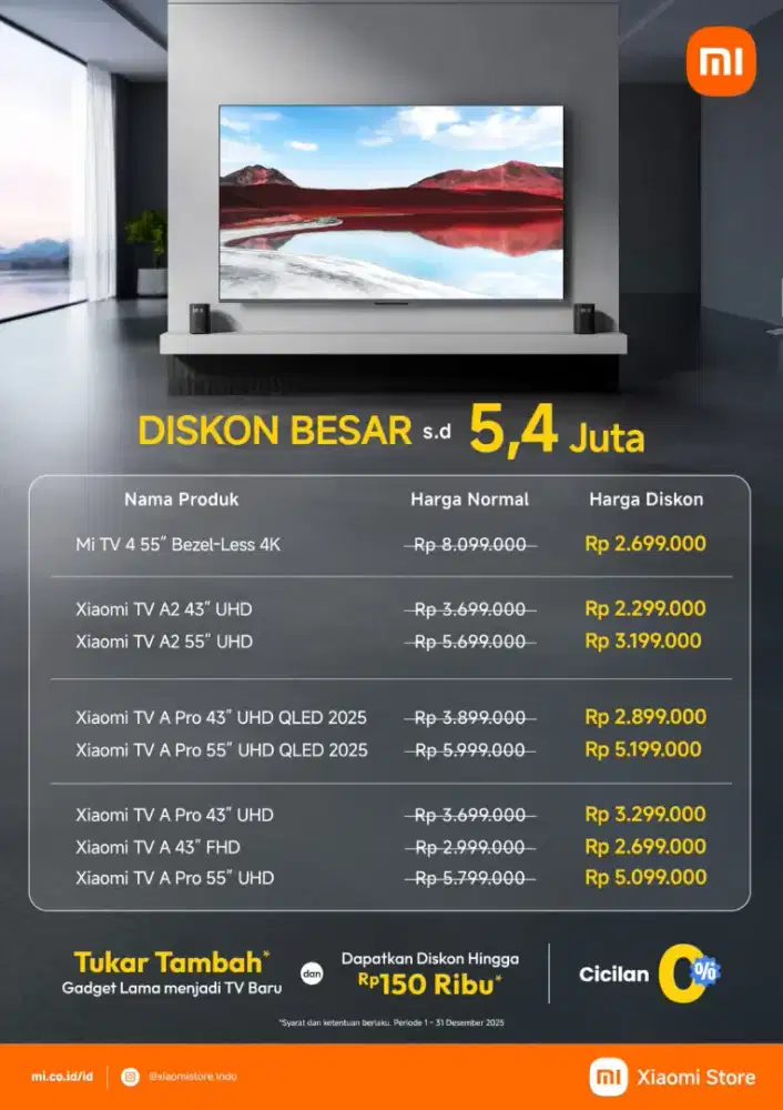 PROMO TV XIAOMI AKHIR TAHUN