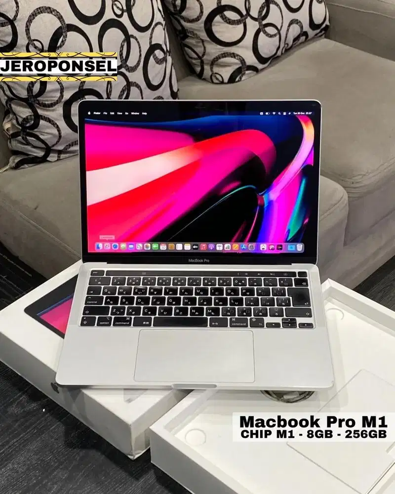 MACBOOK PRO M1 8/256GB MULUS FULL SET ORIGINAL GARANSI
