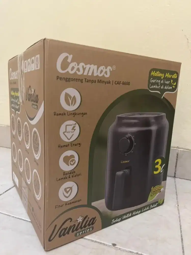 Air Fryer Cosmos CAF-6600 3L – Tanpa Minyak, Sehat & Hemat Listrik