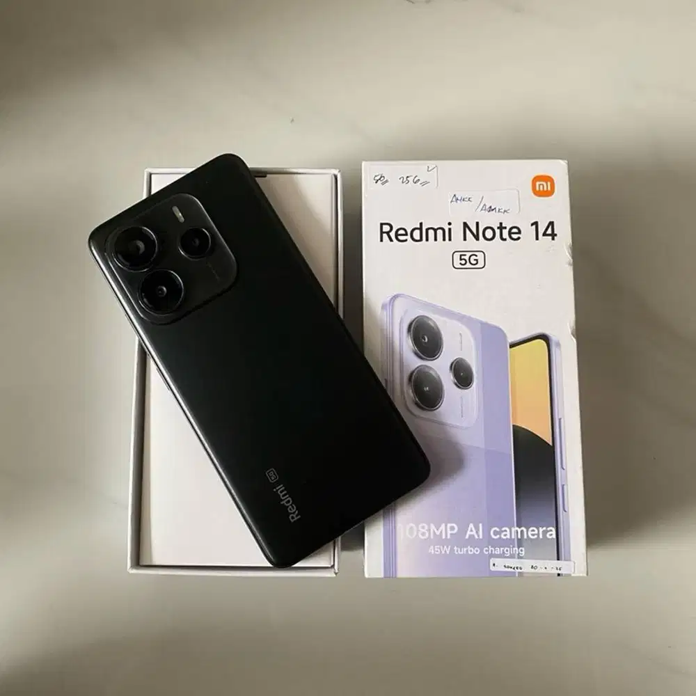 Redmi Note 14 5G Ram 8/256 GB Mulus Fullset No Minus Garansi Cod/Antar