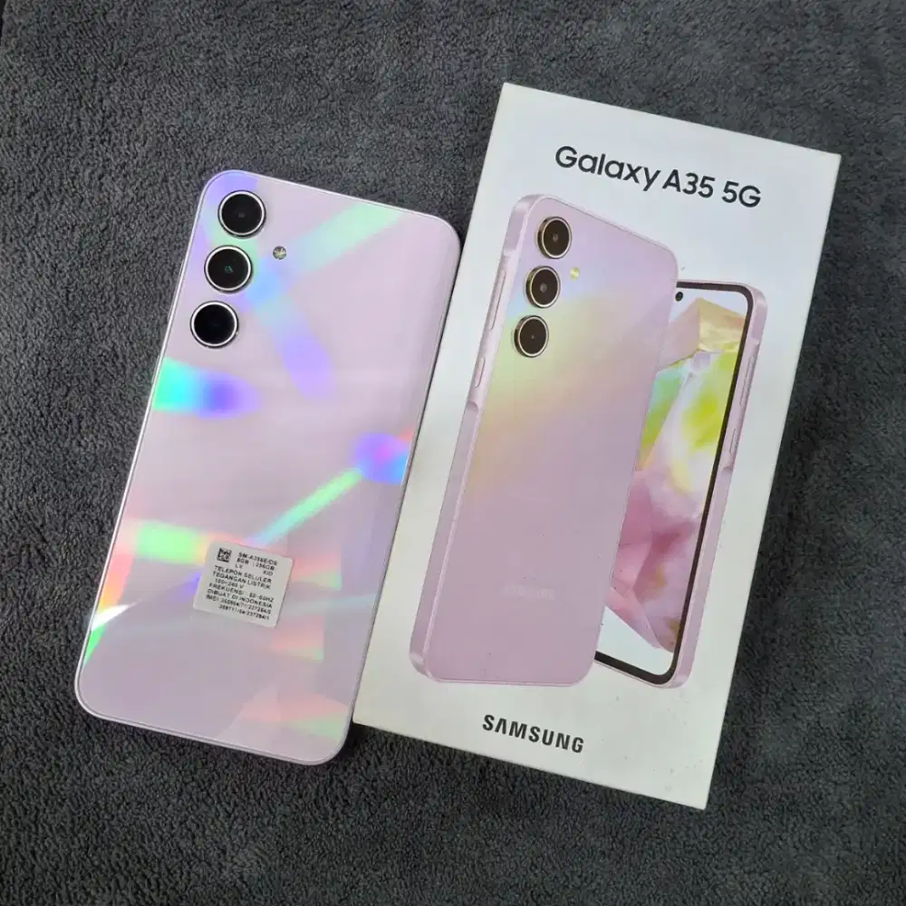 Samsung A35 5g 8/256gb Lilac Fullset free adapter