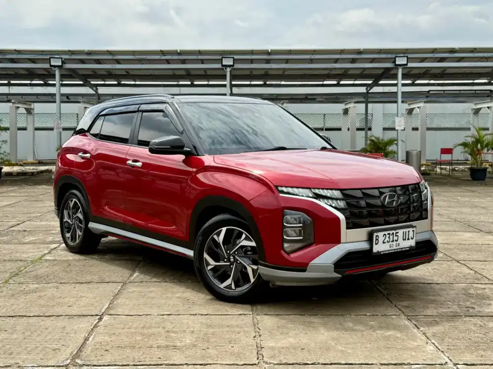 Hyundai Creta 1.5 AT. Prime. Tahun 2022. Merah. Low km. Perfect cond