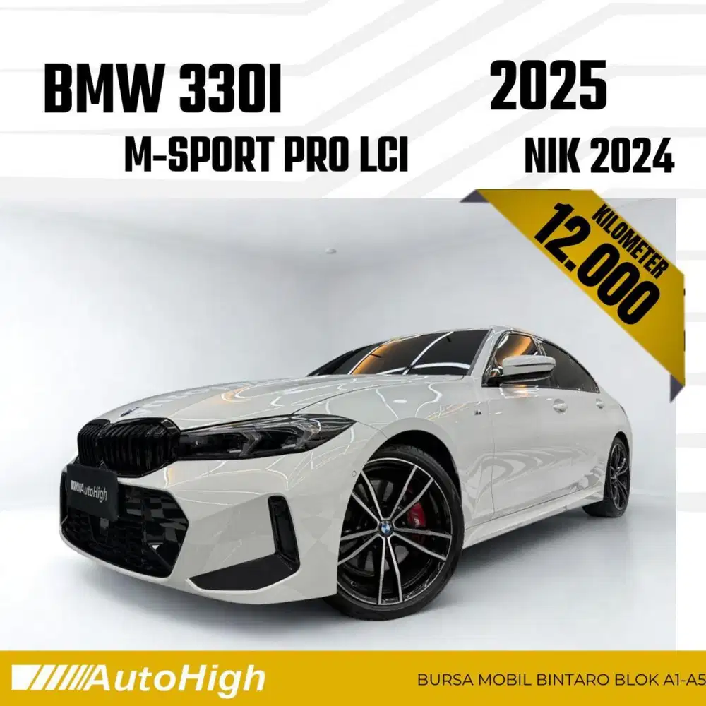 DP10% [Km12.000] 330i M-Sport Pro LCi 2024 White Reg 2025 #AUTOHIGH