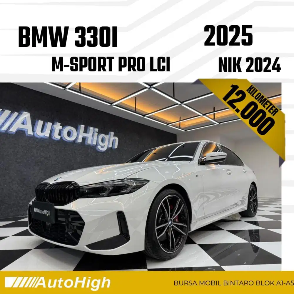 DP10% [Km12.000] 330i M-Sport Pro LCi 2024 White Reg 2023 #AUTOHIGH