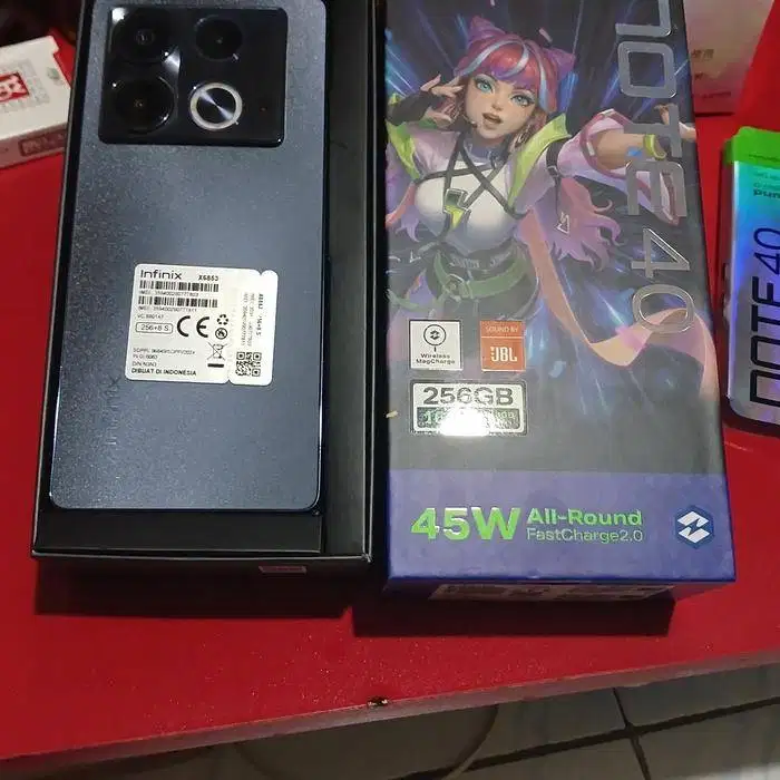 Jual Infinix Note 40 Ram 8/256 Fullset Mulus No Minus Baterai Awet