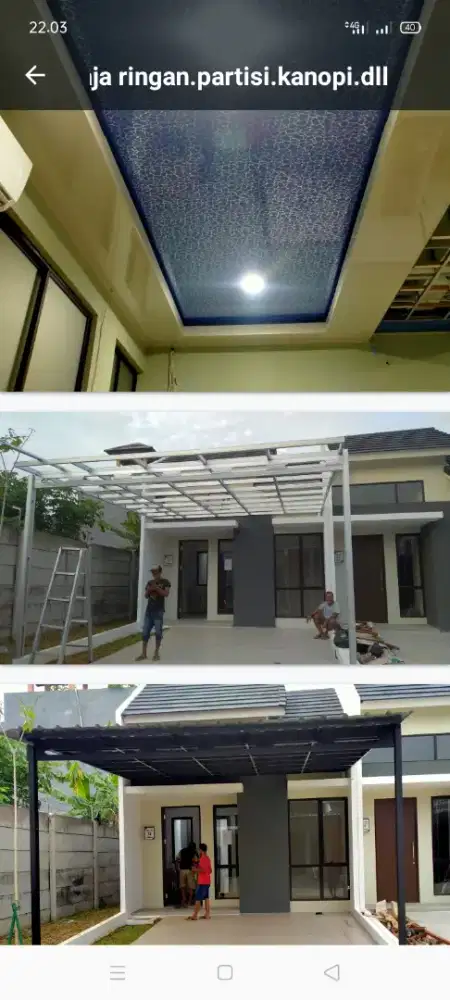 Atap bocor kanopi atap bajarigan terpasang dll