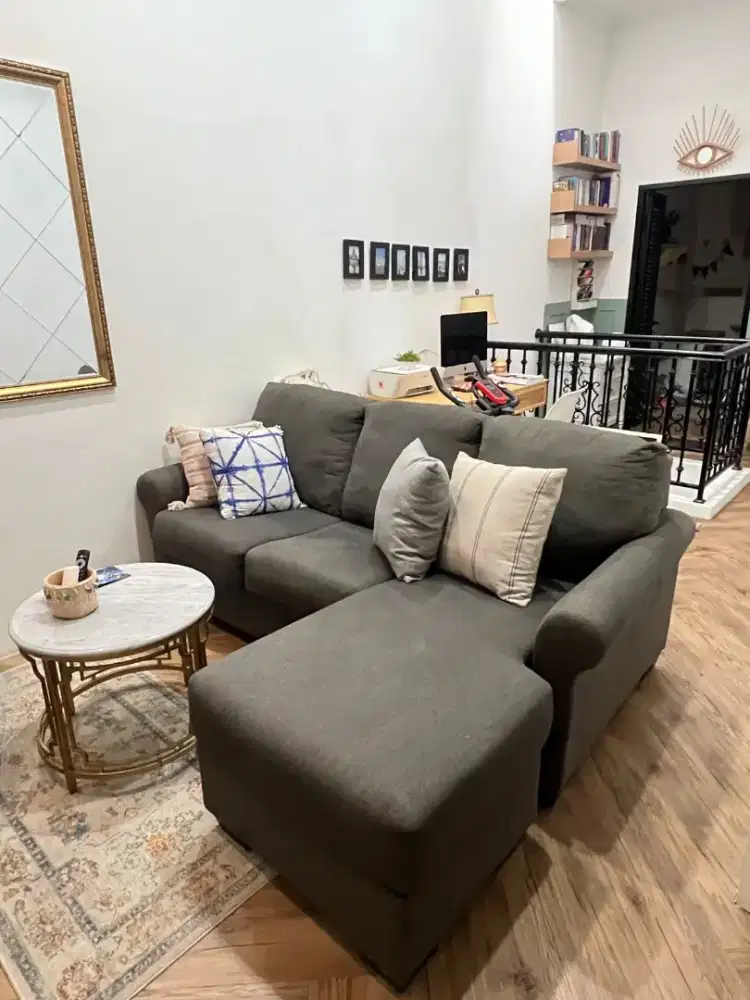 Dijual sofa ashley type kexlor sectional Dark Grey