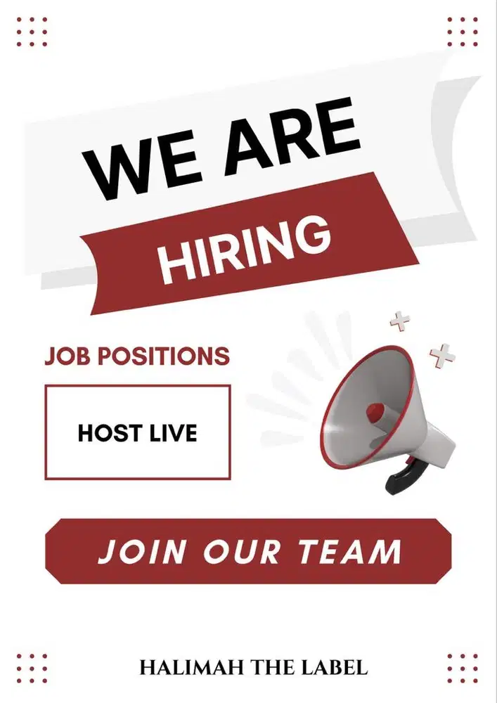 Lowongan Kerja Host Live TikTok / Shopee