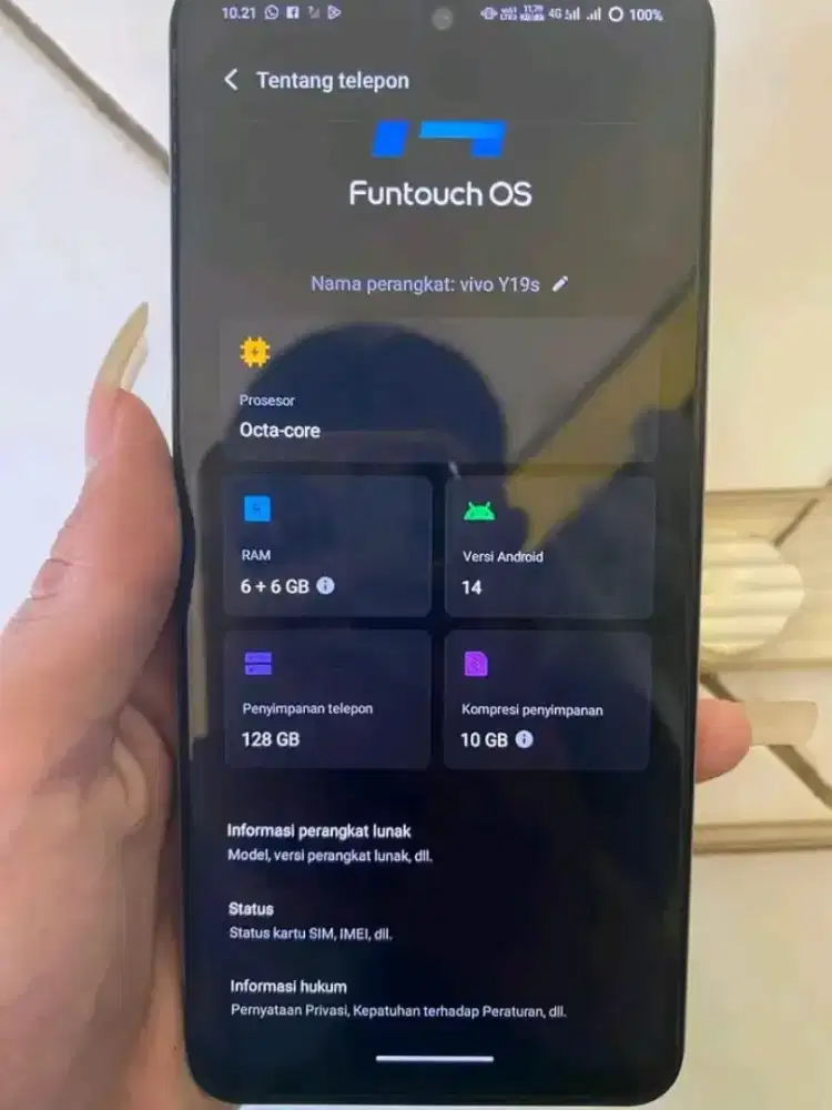 Vivo Y19 kualitas berkelas