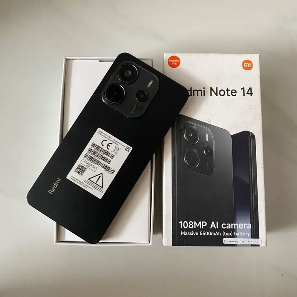 Redmi Note 14 Ram 8/128 GB Mulus Fullset No Minus Garansi Cod/Antar
