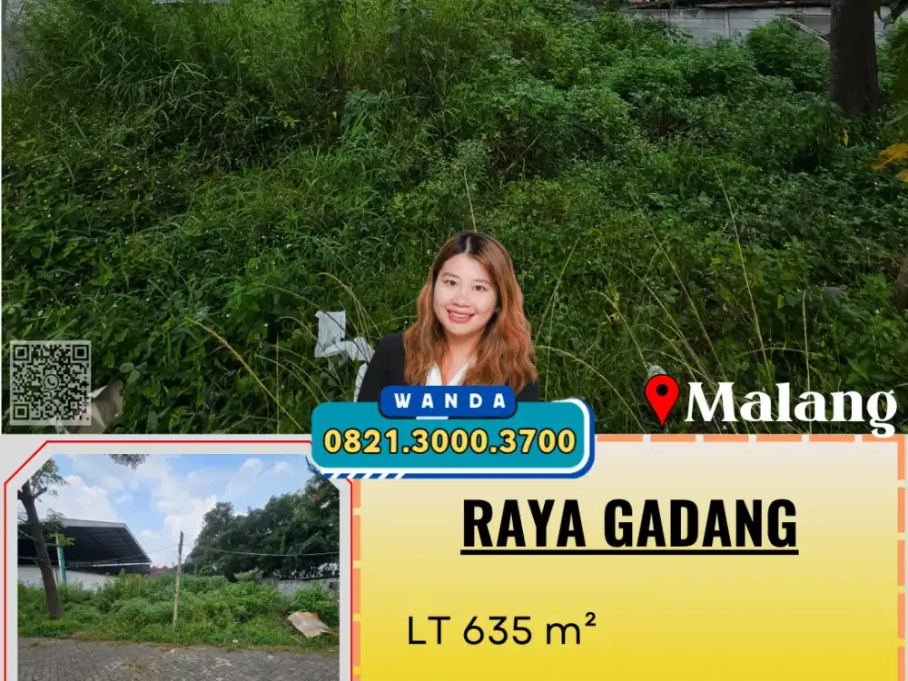 Disewakan Tanah Jalan Raya Gadang Parkir Luas