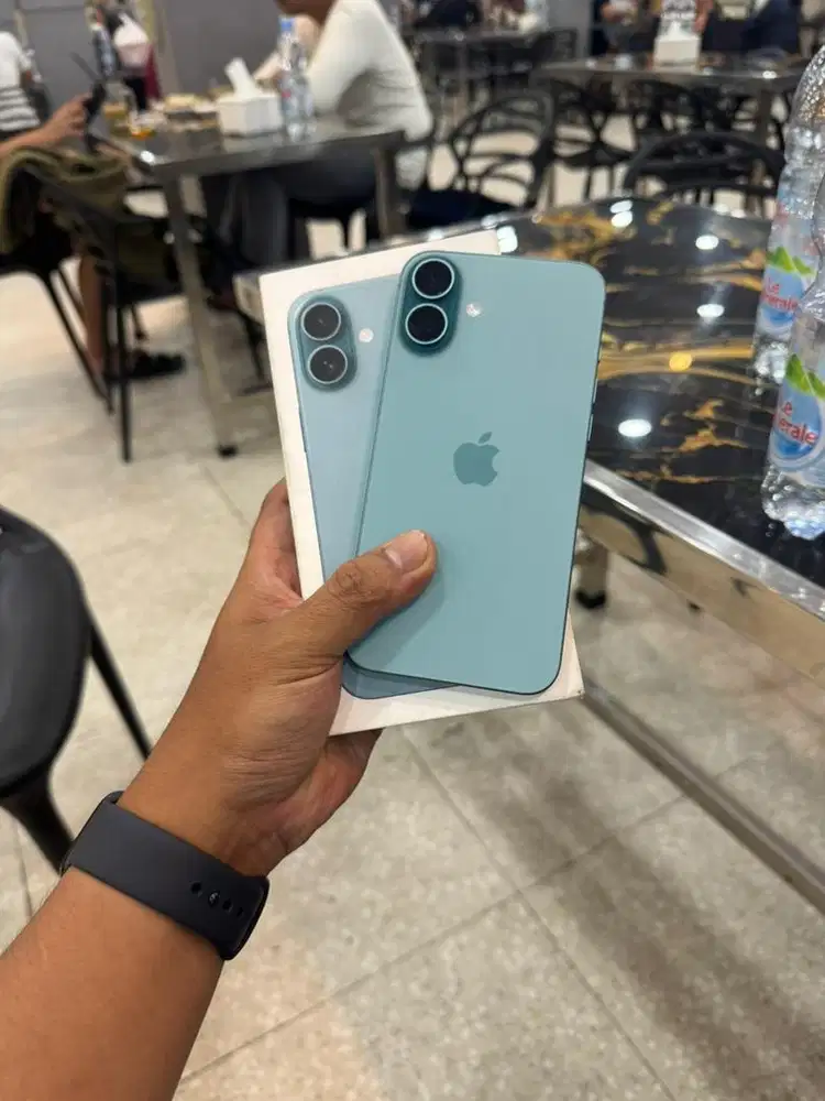 iPhone 16 Plus 256Gb Teal Terdaftar Beacukai Garansi sd September 2025