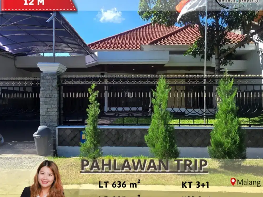 Dijual Rumah Mewah Kawasan Elit Pahlawan Trip Malang