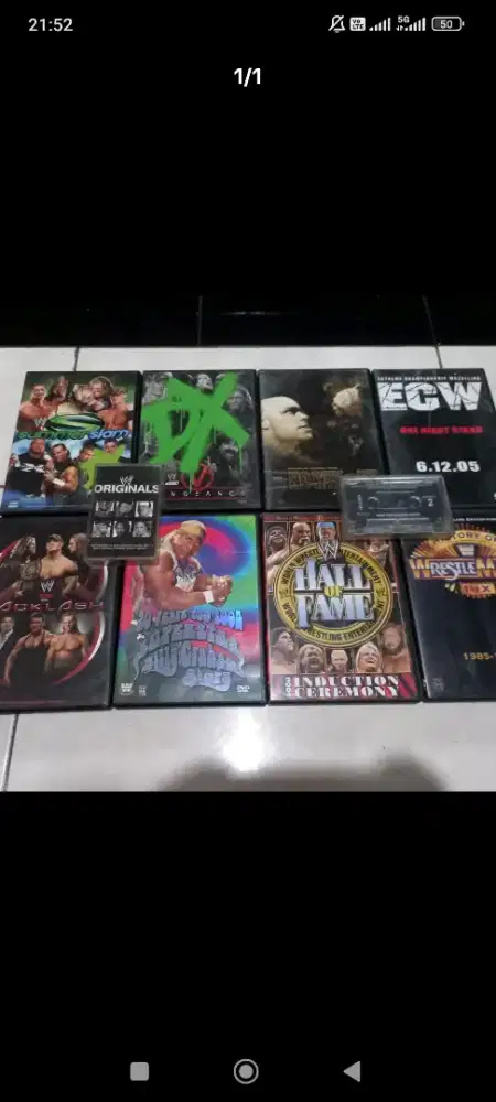 Dvd wwe original 1 set sesuai foto
