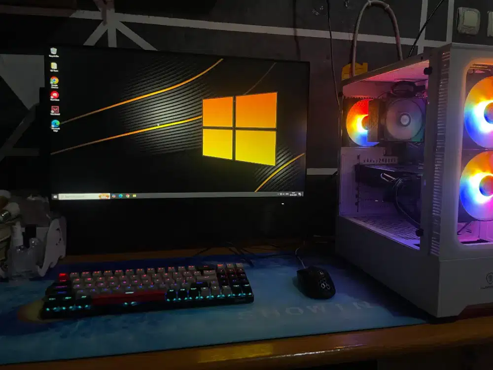 Fullset PC Ryzen 5 + 6700xt + Monitor Msi 27inch 200hz Bu cepat ambil