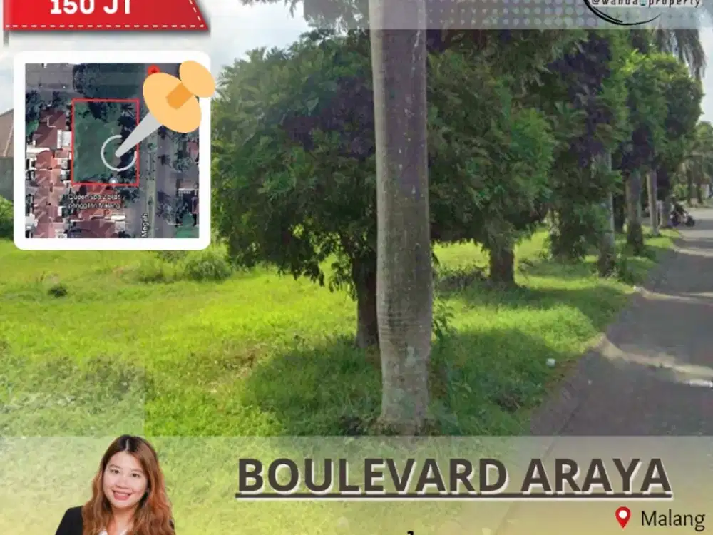 Disewakan Tanah Boulevard Araya Malang