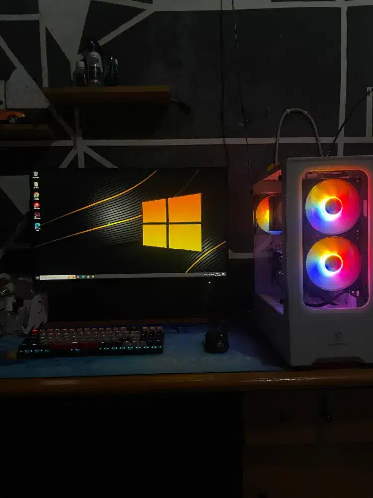 PC Sett Monitor Ryzen 5 vga rx6700xt Msi 27inch 200hz Bu Cepat