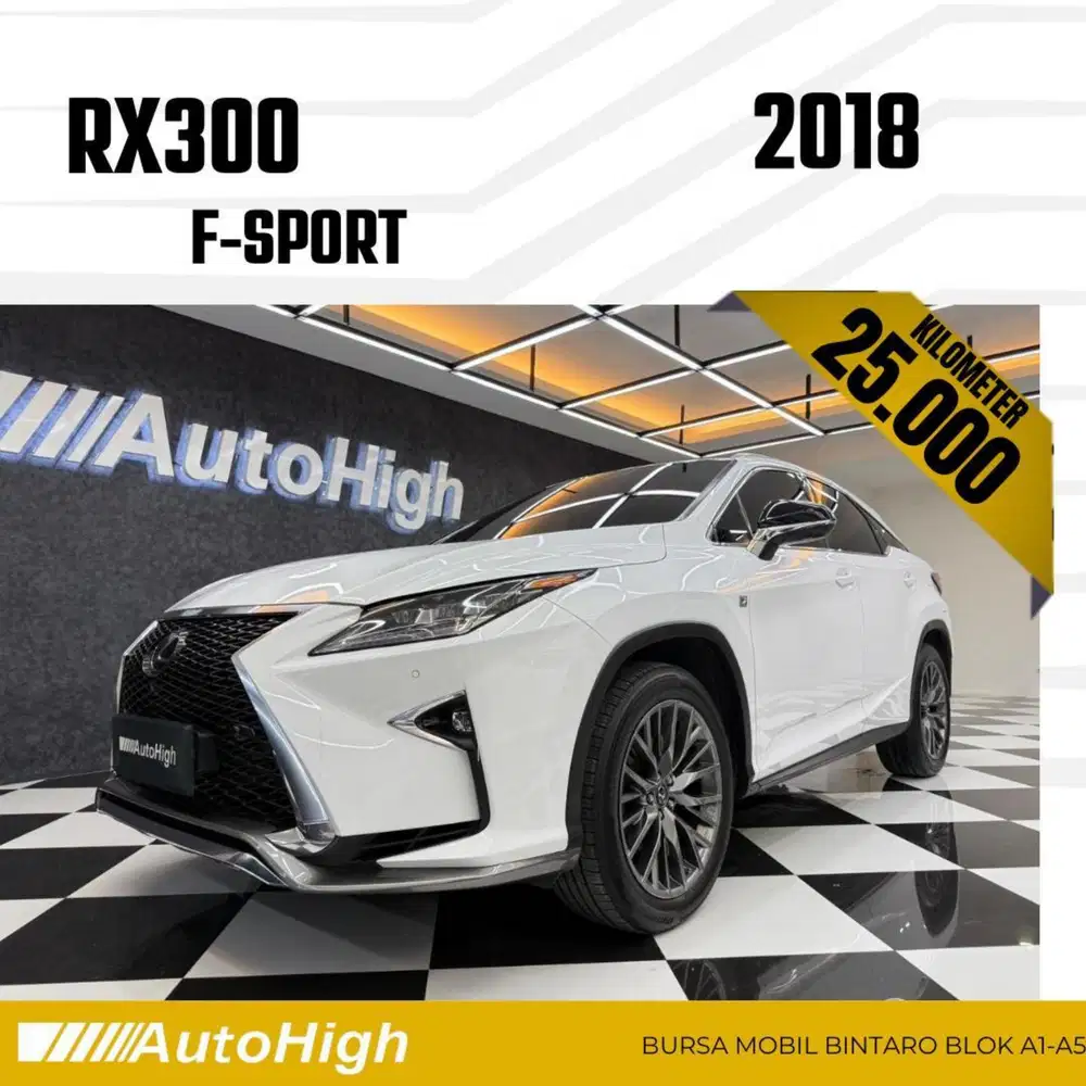 DP10% [Km25.000] RX300 F-Sport 2018 White Reg 2020 #AUTOHIGH