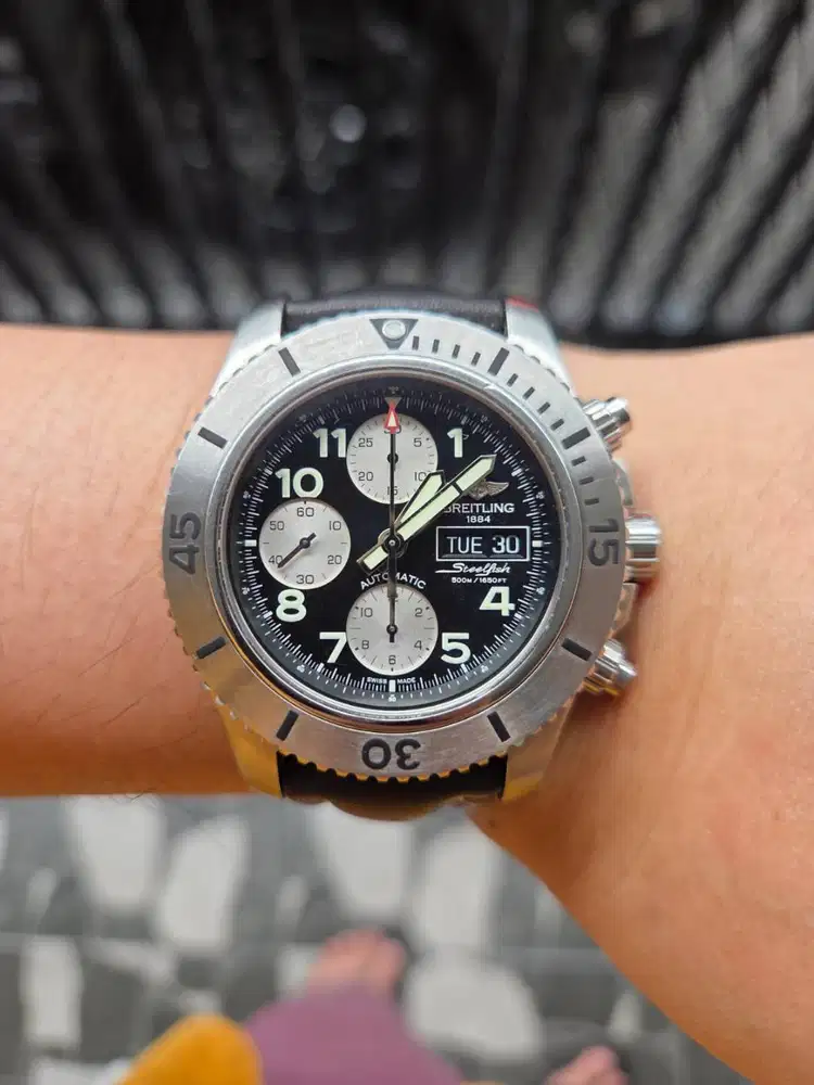 Breitling Superocean Chronograph Steelfish Black Dial Automatic