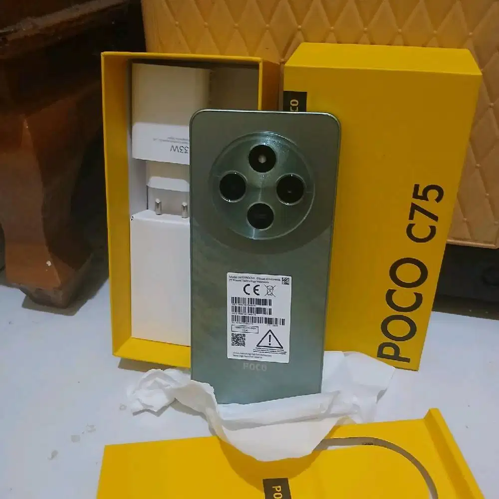 Poco C75 Ram 6/128 GB Mulus Fullset No Minus Garansi Cod/Antar