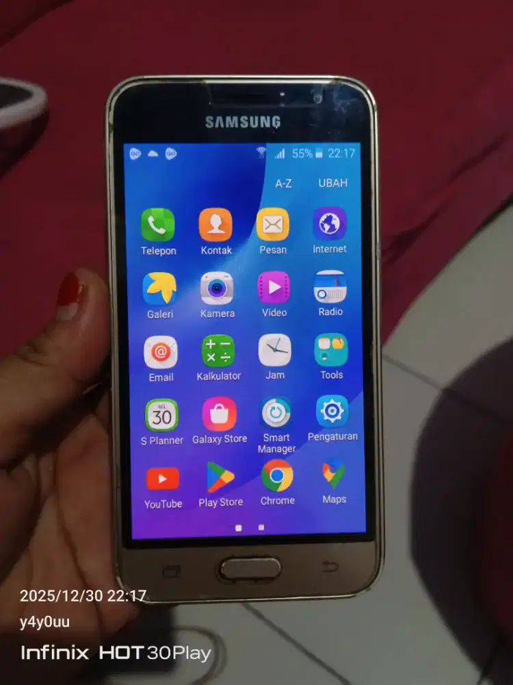Samsung galaxy j1 2016 kondisi normal gda minus