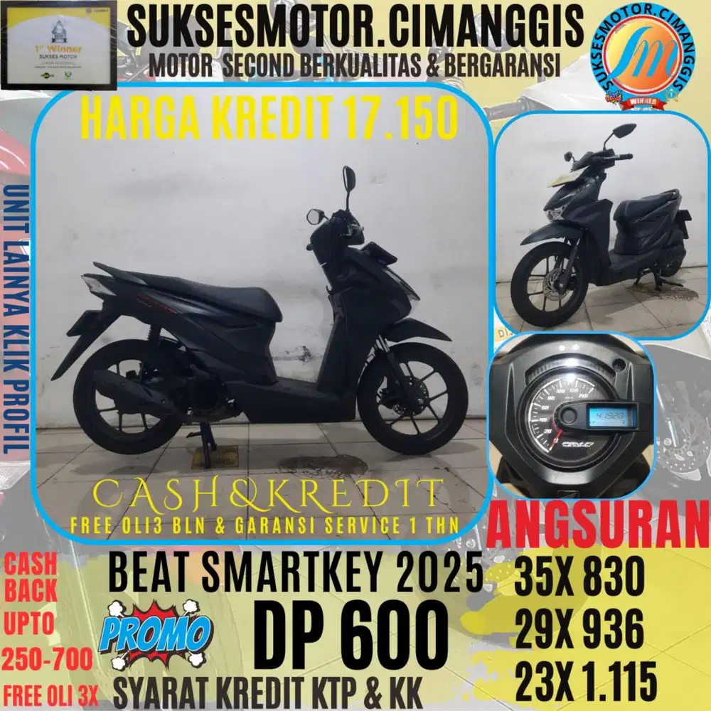 DP 600 BEAT SMARTKEY CASHBACK UPTO 700 RIBUAN FREE OLI3BLN