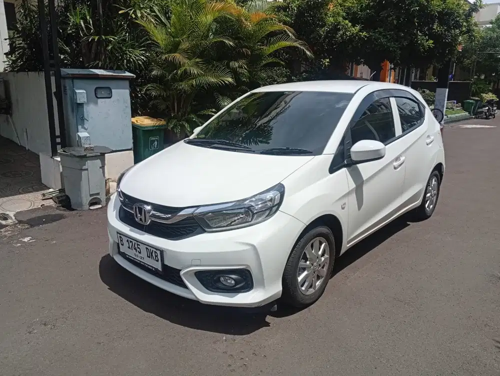 Honda Brio Satya 2022 Putih low Km 13rb, brg sgt mulus like new