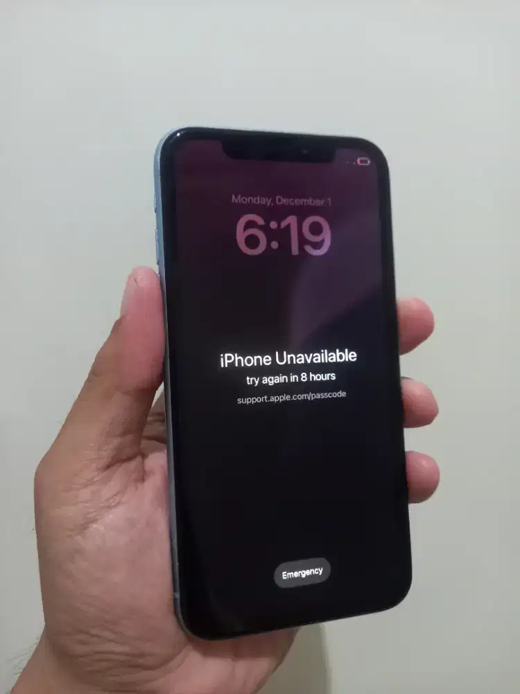 IPhone XR Blue 64Gb Batangan minus dibaca