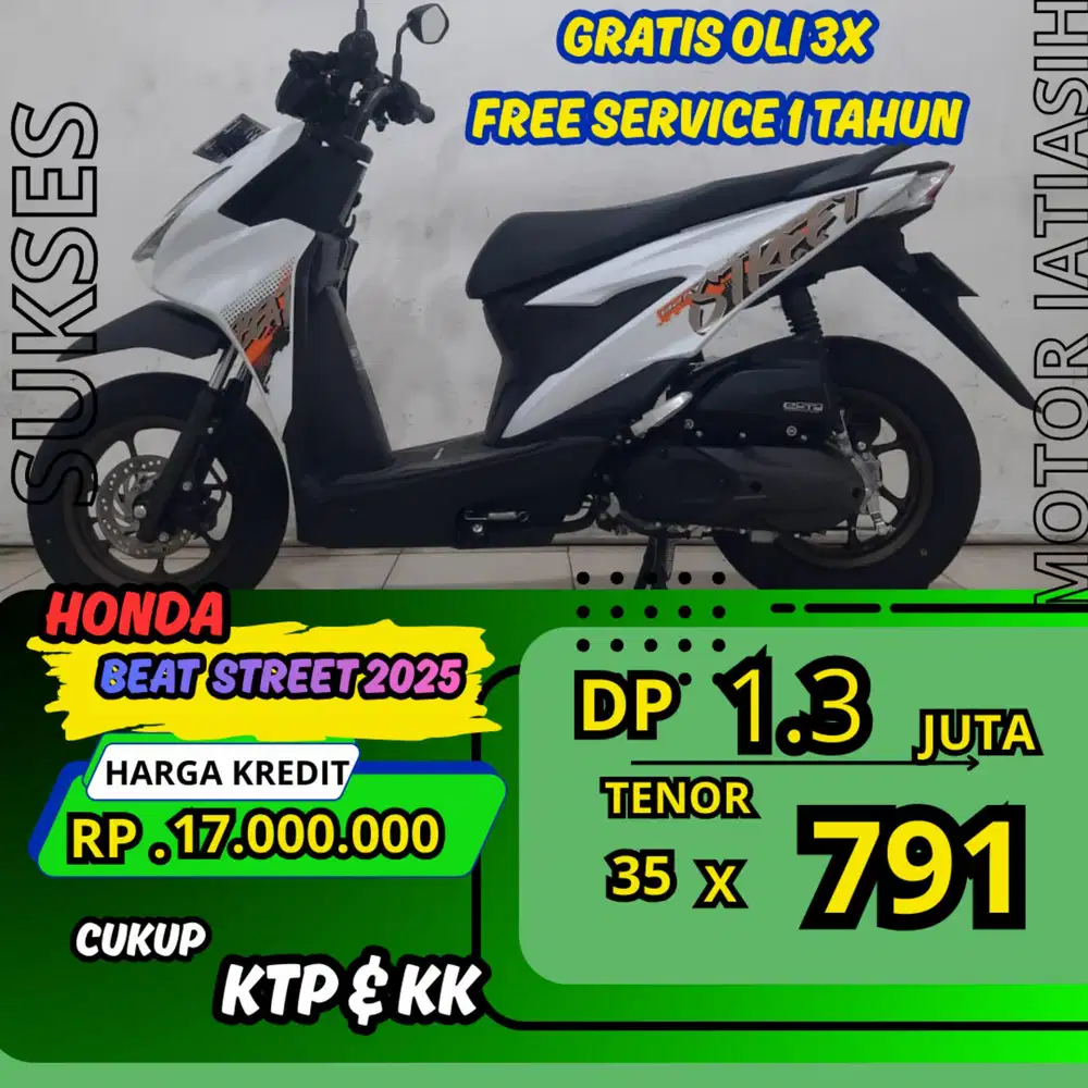 PROMO DP MURAH HONDA BEAT STREET 2025 DP 1.3 JUTA BISA CASH/KREDIT