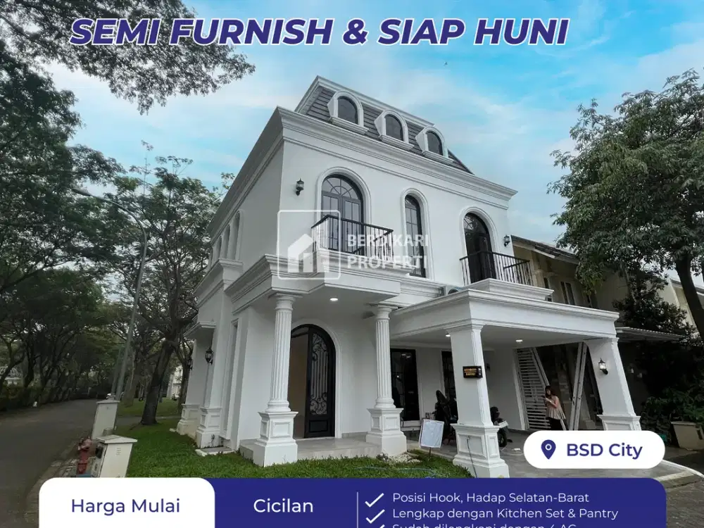 DIJUAL MURAH RUMAH BRAND NEW  3 LANTAI VANYA PARK BSD CITY