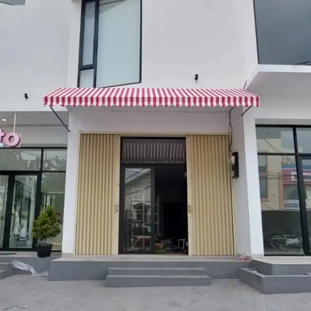 Kanopi kain awening model tombak