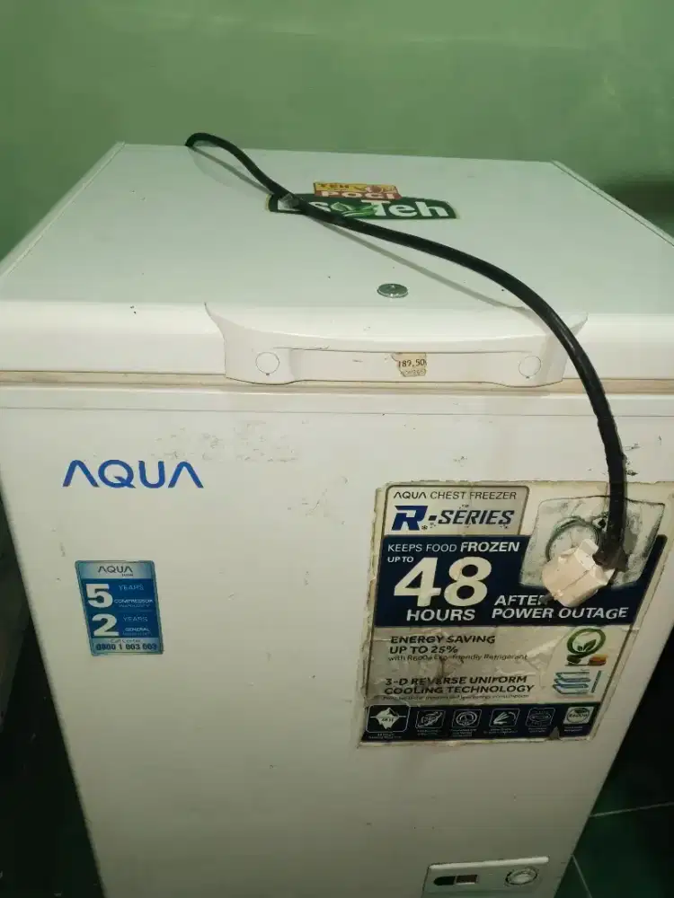 Freserbox aqua 100liter normal beku siap pakai