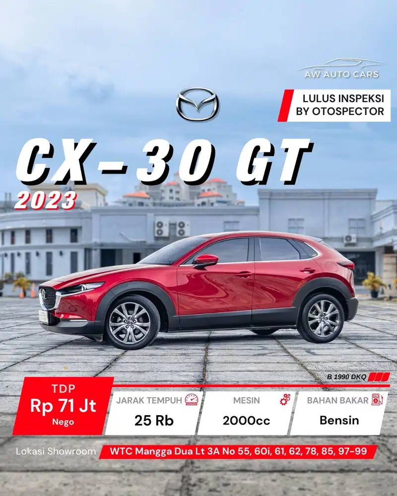 Mazda CX-30 GT NIK 2023 CX30 2022 Low KM 2024 CX 30