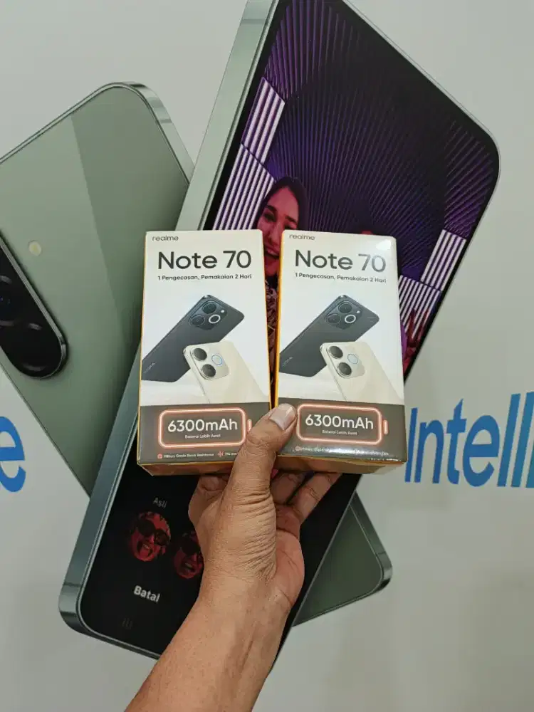 Berminat silahkan WA Realme Note 70 4+4/128 Garansi resmi 1thn