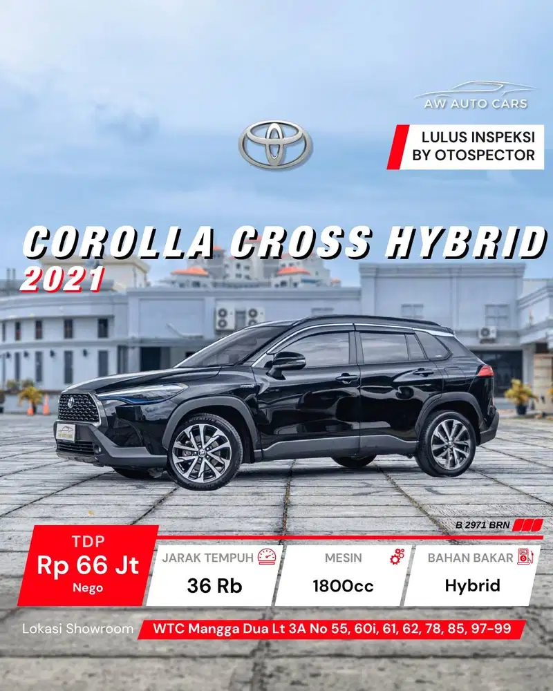 LOW KM [ KM 30RBAN ] Toyota Corolla Cross Hybrid 2021 non yaris cross