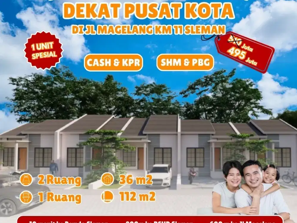 Ingin punya rumah di lokasi bebas banjir? Grha Murangan 400 Jutaan Sleman Kota