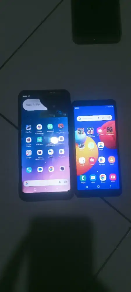 Keluarga Advan  G5 dan Samsung a01 core