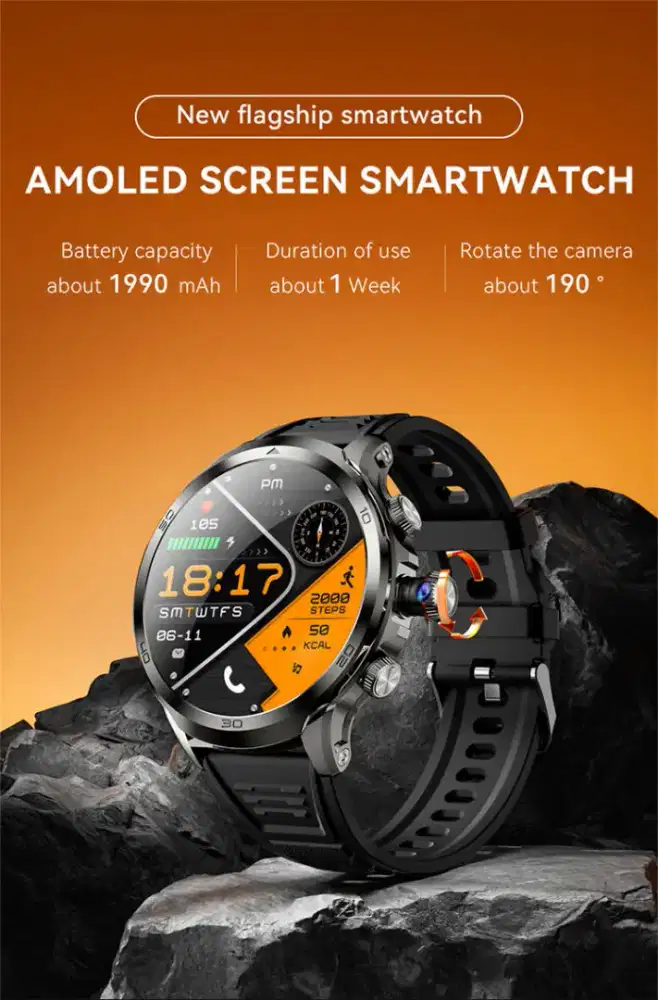 AMOLED Smartwatch Android H19 w/ camera & SIM Card