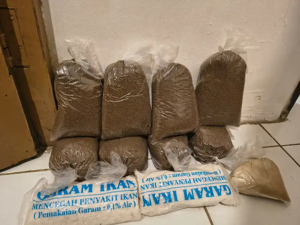 Pakan ikan lele PF 1000 dan Garam Ikan