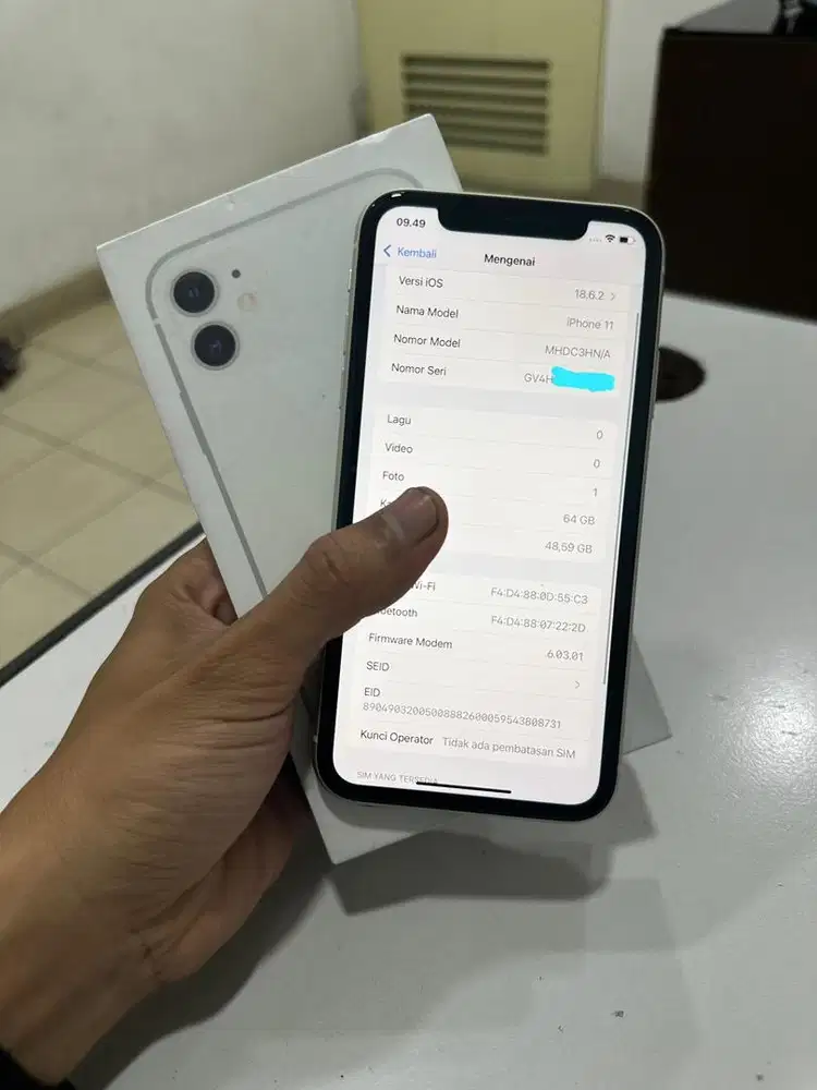 iPhone 11 64gb Putih inter HN/A