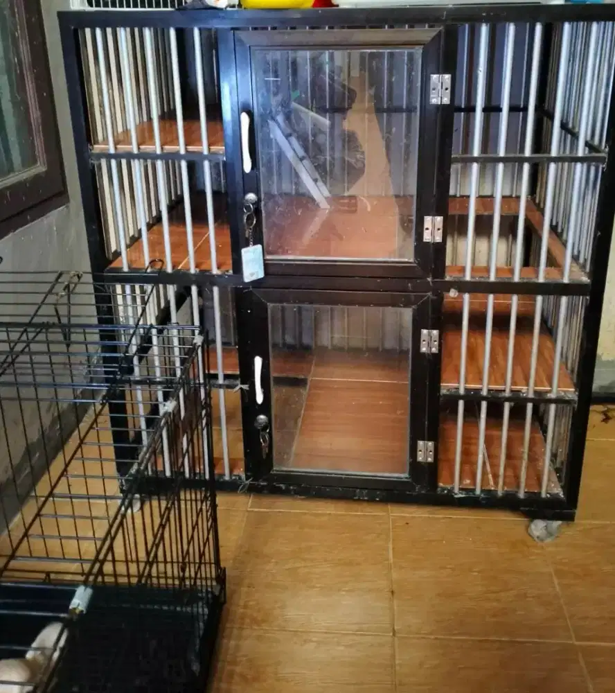 KANDANG KUCING TINGKAT ALUMUNIUM