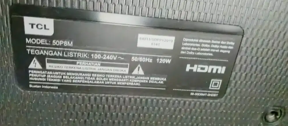 TELEVISI 50 INCH TCL