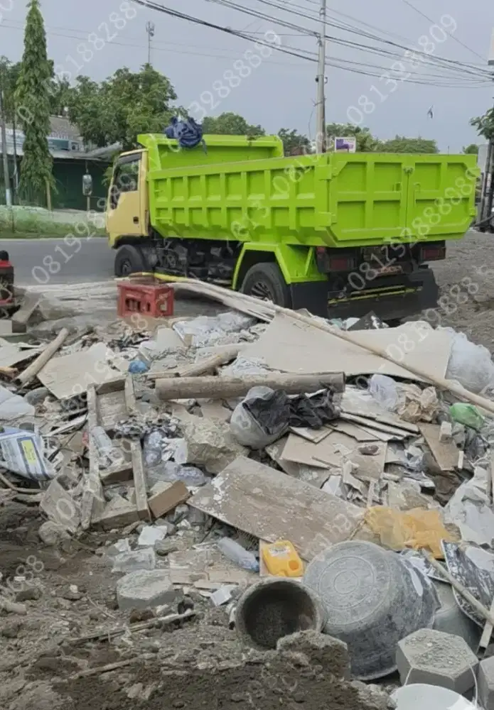 jasa buang puing uruk sampah proyek ranting pohon jogja