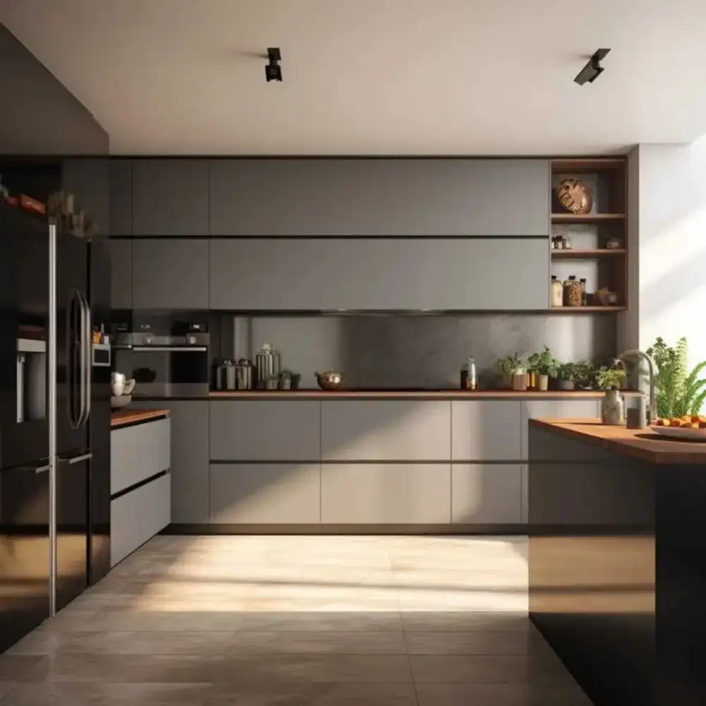 Custom kitchen set bedroom set livingroom bedrop tv lemari pakaian