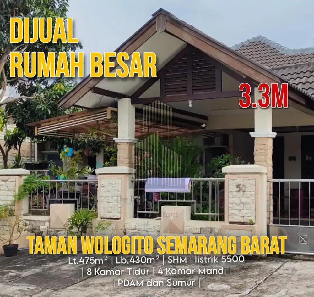 Murah dijual rumah mewah wologito semarang barat bebas banjir