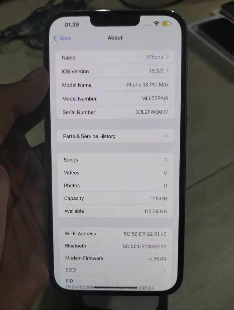 IPHONE 13 PRO MAX 128 GB FULLSET ORI