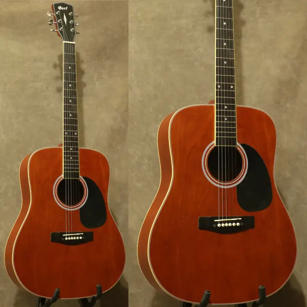 Gitar akustik jumbo bulat siap antar