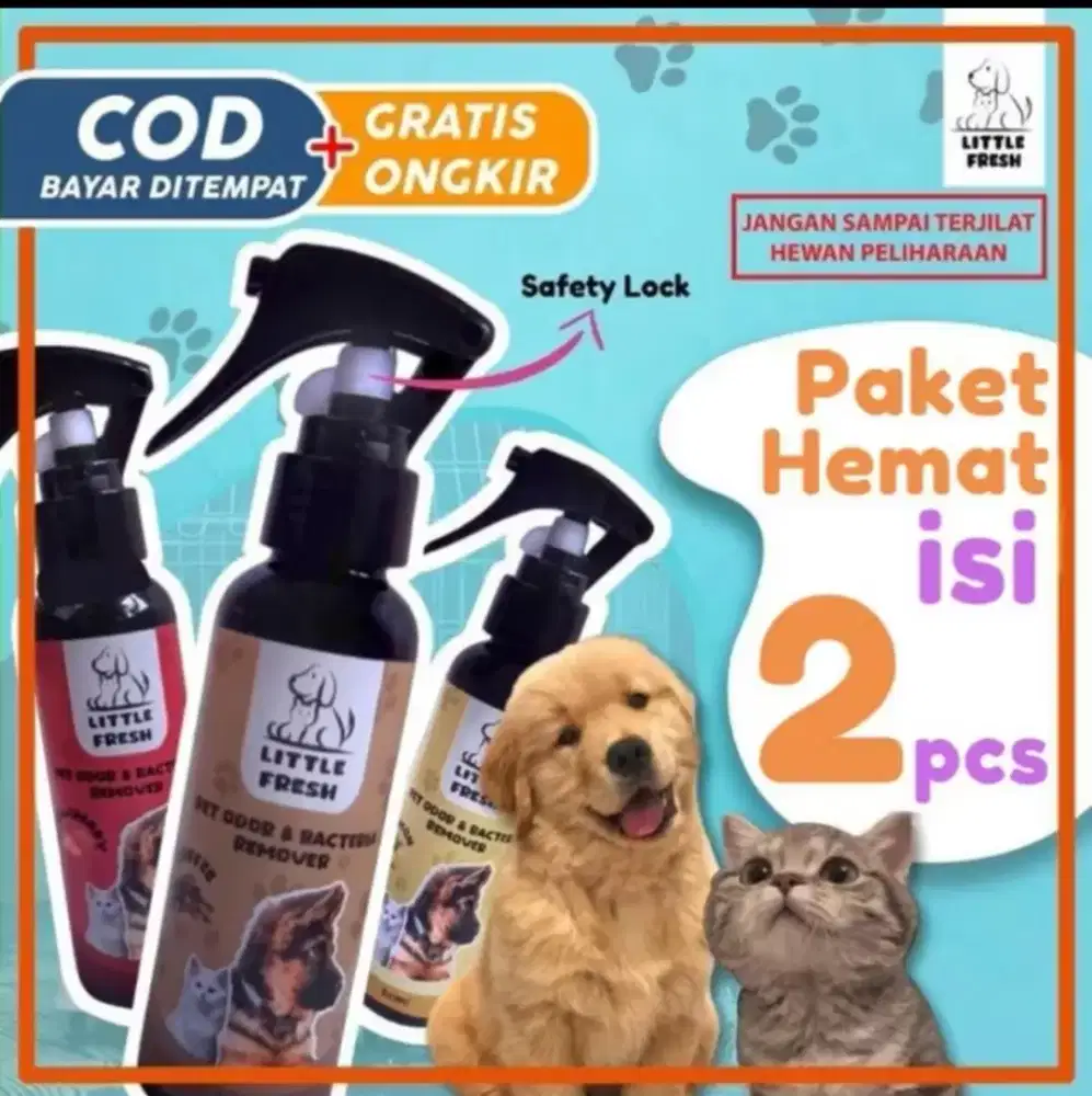 Penghilang Bau Pesing Kotoran Hewan Peliharaan Anabul