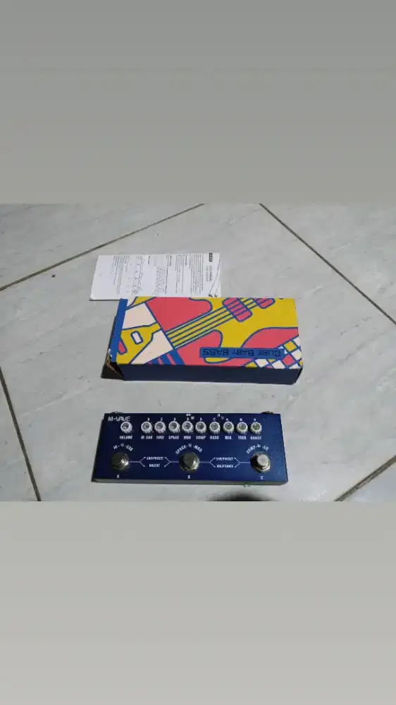 efek bass preamp equalizer boost mantap like new nett