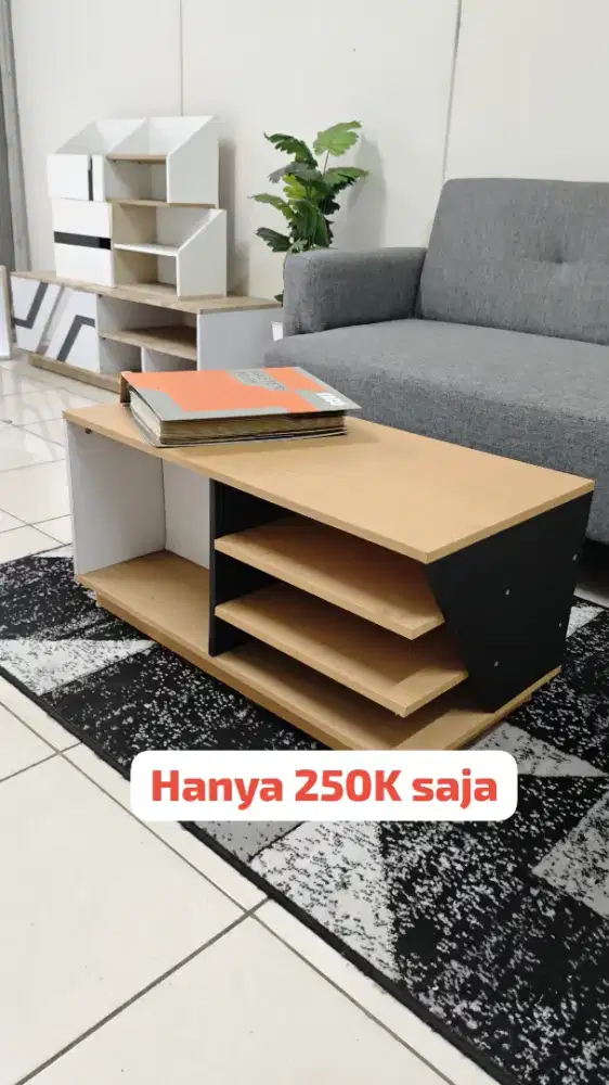 Furniture meja tamu ukuran 80x40 400rts ambil lokasi